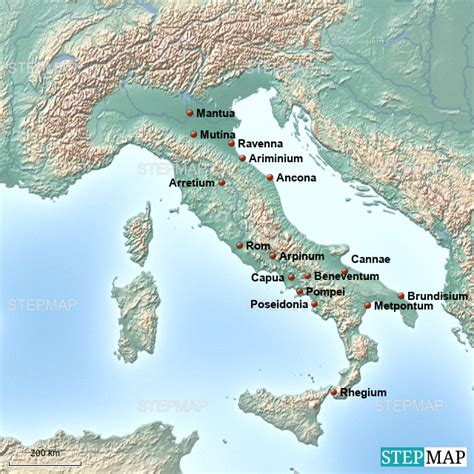 Stepmap Antikes Italien Landkarte Für Italien