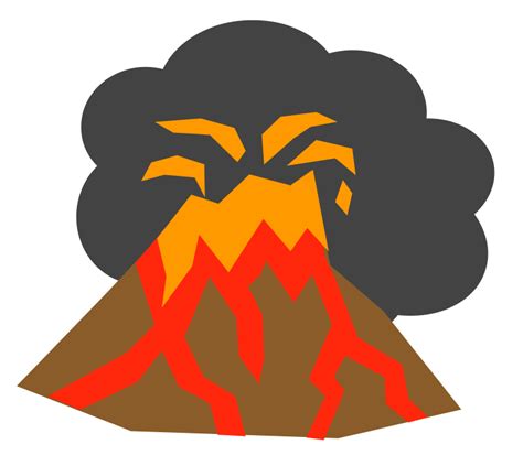 Clipart Volcano Template Clipart Best