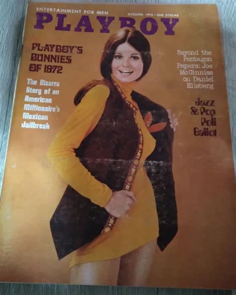 Playboy Magazine October 1972 W Vintage Complete With Centerfold 279
