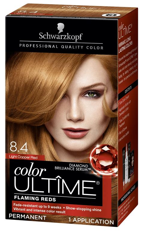 Schwarzkopf Color Ultime Permanent Hair Color Cream 84 Light Copper Red Hair