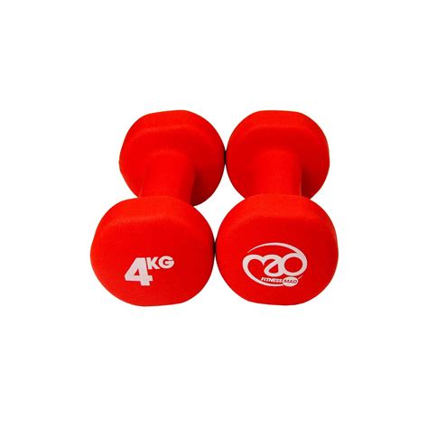 4kg Neoprene Dumbbells Red Fitness Mad Mad Hq Mad Hq