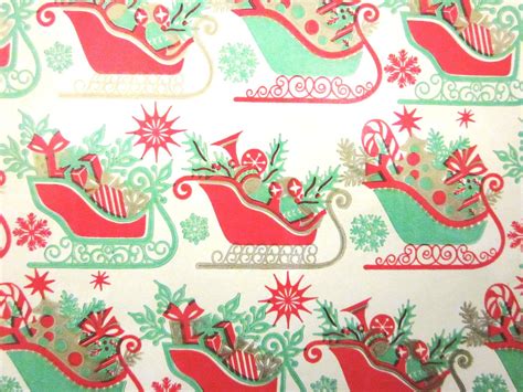 Vintage T Wrap Vintage Christmas Wrapping Paper Christmas Ephemera