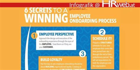 Infografik 6 Secrets To A Winning Employee Onboarding