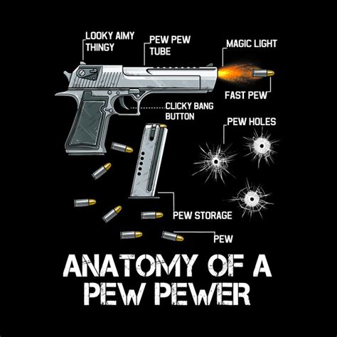 Anatomy Of A Pew Pewer Ammo Gun Amendment Meme Lovers T Shirt
