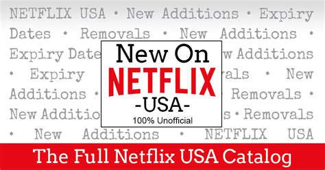 Netflix and third parties use cookies and similar technologies on this website to collect information about your browsing activities which we use. Search the Full Netflix USA Catalog - NewOnNetflixUSA
