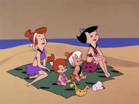 Wilma Betty Pebbles And Bamm Bamm Flintstones Flintstone Cartoon