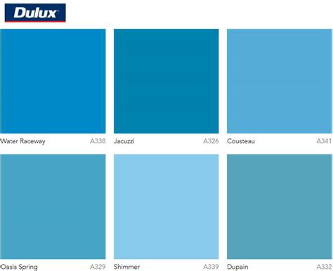 Dulux Blue Colour Chart Vlrengbr