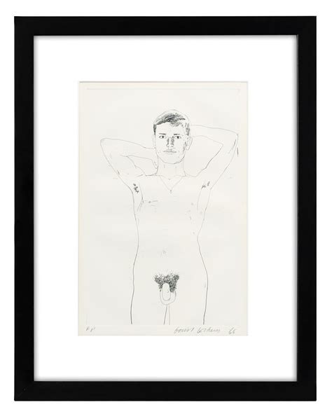 David Hockney David Hockney Etching Nude Male Original Poems For