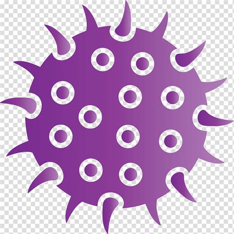 Bacteria Germs Virus Purple Violet Pink Magenta Logo Plant
