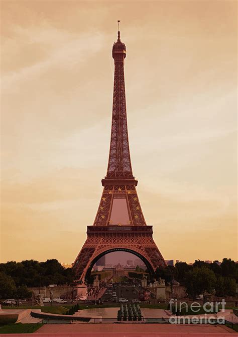 Eiffel Tower Digital Paint Digital Art By Chuck Kuhn Fine Art America