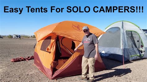 Quick And Easy Set Up Tents For Senior Solo Campers Youtube
