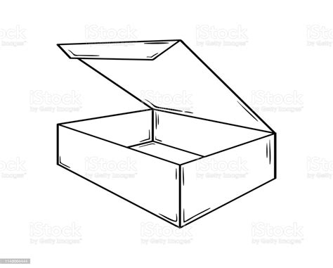 I had no intention of ever building boxes until realizing not ribbon box stunning multi hardwood handmade keepsake box | etsy. Small Open Box Sketch Stock Illustration - Download Image ...
