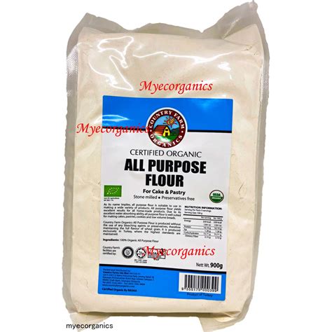 Your personal data will be used to support your experience throughout this website, to manage access to your account, and for other purposes. EXP 2/2022 Country Farm Organic ALL Purpose Flour 900gm ...