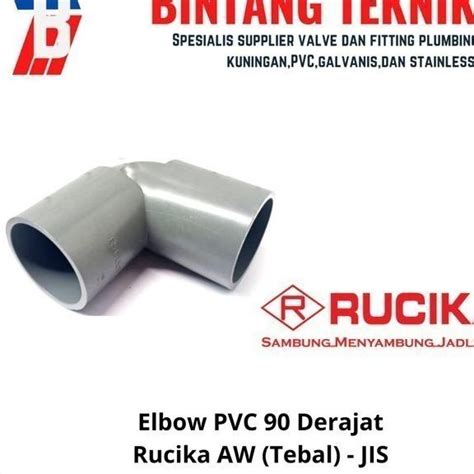 Jual Elbow Knee Inch Pvc Rucika Aw Derajat Shopee Indonesia