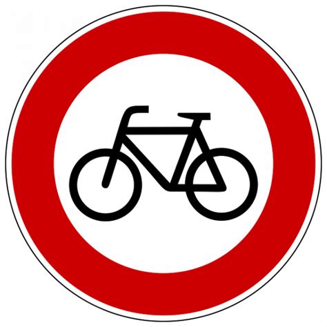 Il Segnale Raffigurato Vieta Il Transito Ai Veicoli A Motore - Segnali stradali per ciclisti