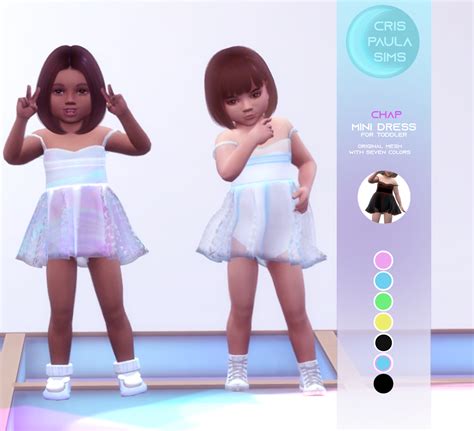 The Sims 4 Chap Mini Dress Cris Paula Sims