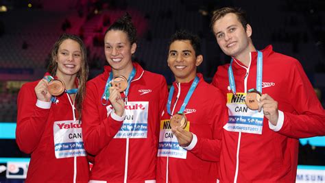 Canada Wins World Championship Bronze In Mixed 4x100m Freestyle Relay