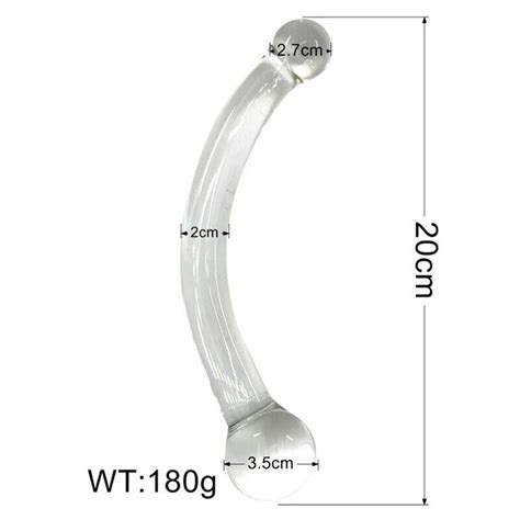 metal double ended dildo anal butt plug g spot wand massage stimulate sex toys ebay
