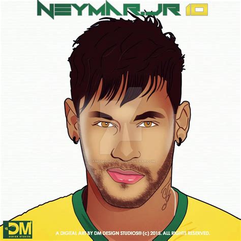 Dope Digital Art Cartoon Of Neymarjr By Damoski Movich On Deviantart
