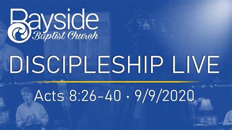Discipleship Live Bayside Wednesday Nights Youtube
