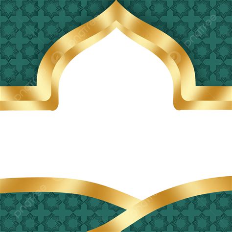 Islamic Page Borders Hd Transparent Islamic Frame Gold Green