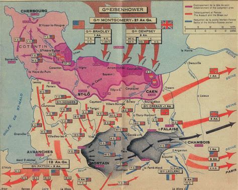 Débarquement En Normandie D Day Map Wwii Maps D Day Normandy