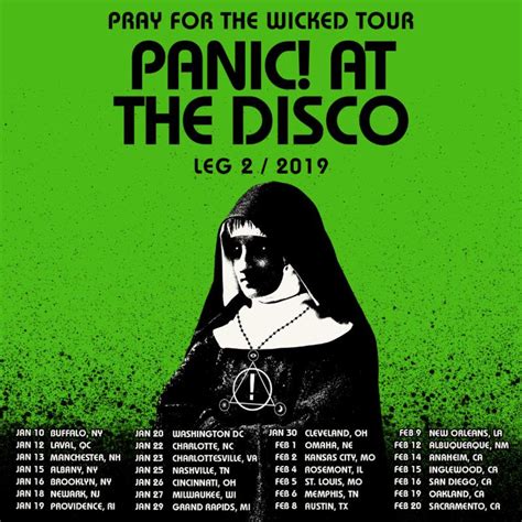 On concertpass you'll find panic! Panic! At The Disco Announce Pray For The Wicked North ...