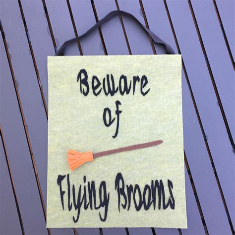 Beware Of Flying Brooms Banner Kunin Felt
