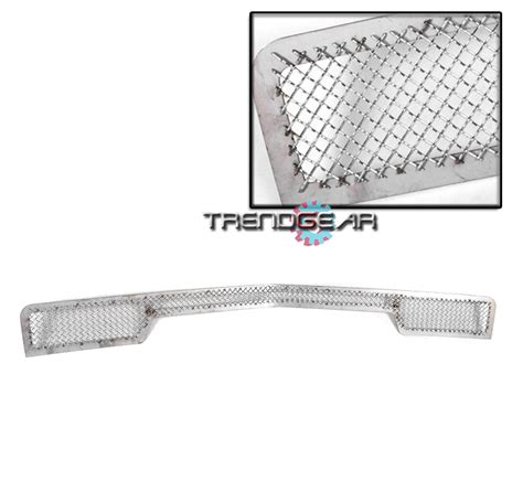 Chevy Silverado Bumper Wire Mesh Grille Grill Insert Chrome Stainless Picclick