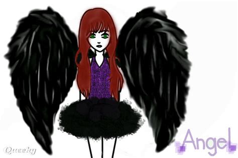 Girl With The Wings ← A Character Speedpaint Drawing By Mcastro4 Queeky Draw And Paint