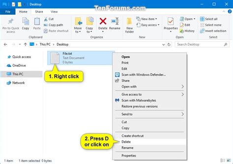 Delete File In Windows 10 Tutorials