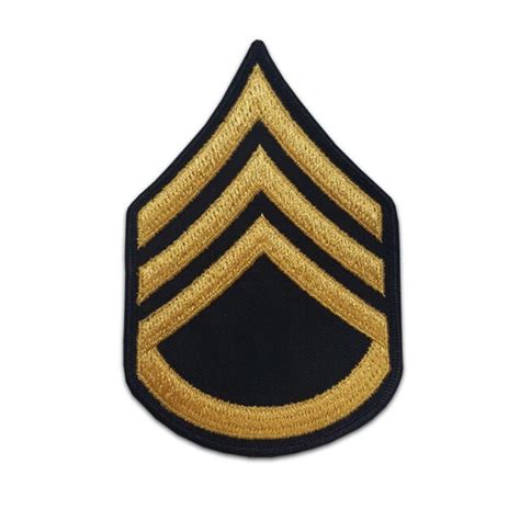 Us Army Staff Sergeant Gold On Blue Female Asu Chevrons Pair Ebay
