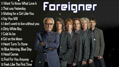 Foreigner Greatest Hits The Best Of Foreigner Youtube