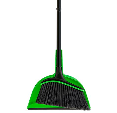 Broom And Dustpan Green Set Of 2 In Brooms And Mops
