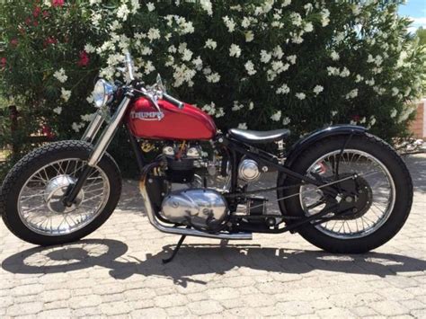 1967 Triumph T100c Tiger 500cc Bobber Matching Numbers With Clean