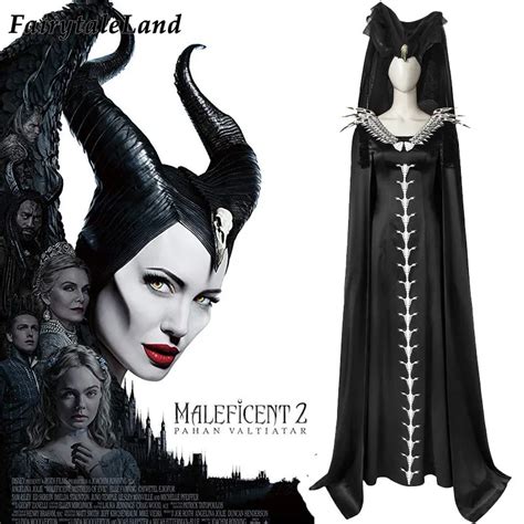 Maleficent Costume Hot Movie Cosplay Mistress Of Evil Carnival Halloween Skull Dress Maleficent