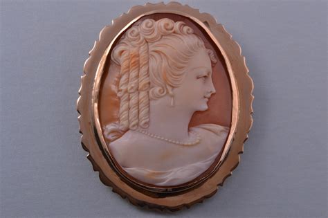 9ct Rose Gold Vintage Brooch With Shell Cameo 870q91 Amanda Appleby
