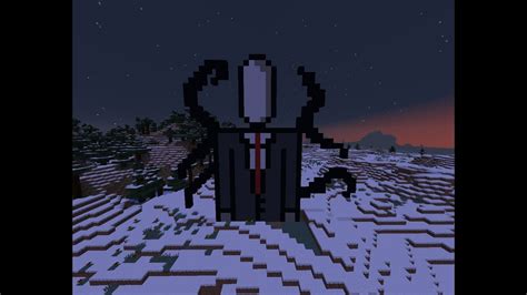 Minecraft Pixel Art Slenderman Youtube