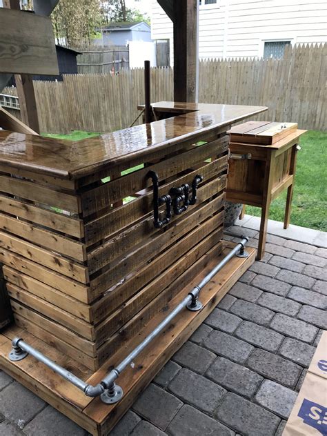Awasome Wood Pallet Bar Diy References Scaleinspire