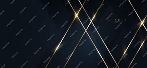 Premium Vector Elegant Abstract 3d Golden Lines Lighting With Dark