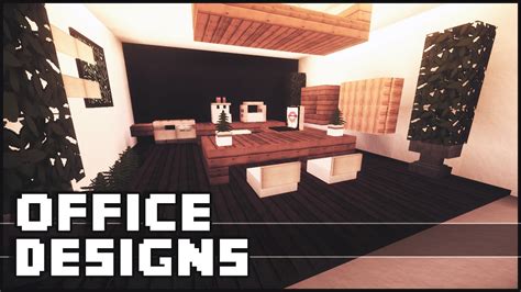 Minecraft Office Designs And Ideas Youtube