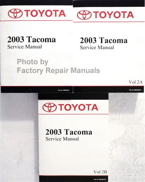 Toyota Toyota Tacoma Page 1 Factory Repair Manuals