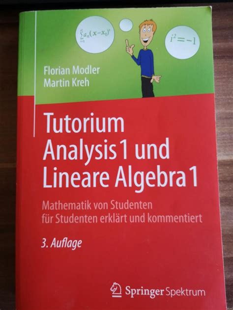 Read reviews from world's largest community for readers. 3 Mathematik-Bücher (Analysis, Lineare Algebra ; 1. & 2 ...