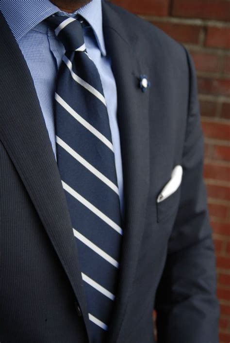 Also set sale alerts and shop exclusive offers only on shopstyle. Navy repp striped tie paired with light blue shirt, navy ...