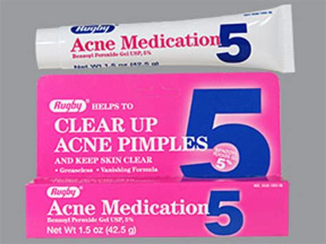Clear Up Acne Pimples Acne Medication5 Benzoyl Peroxide Gel 5 E 1 5 Oz