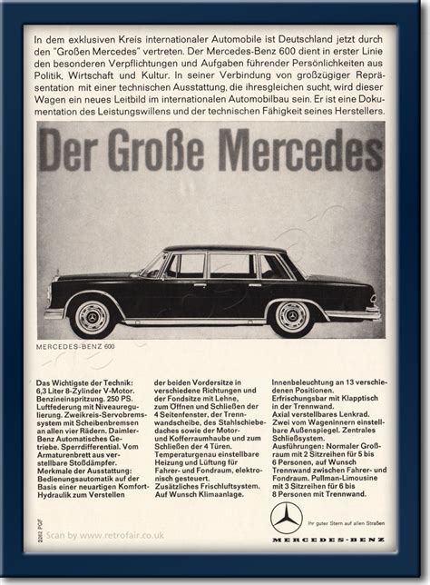 The 63magazine invites you on a journey through the multifaceted amg world. 1963 Mercedes-Benze Vintage Magazine Ad - Retrofair