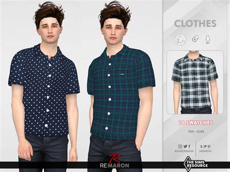 The Sims Resource Formal Shirt 06 For Male Sim