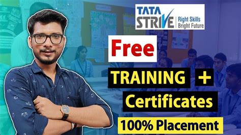 tata free training certificate tata strive skill development center tata strive tata