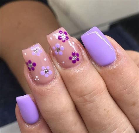 Girls Nail Designs Fancy Nails Designs Purple Nail Designs Square