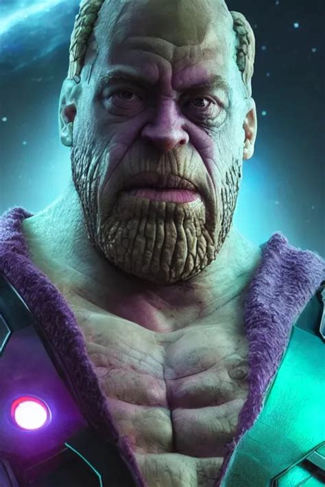 A Still Of Sam Hyde As Thanos In Avengers Endgame Stable Diffusion
